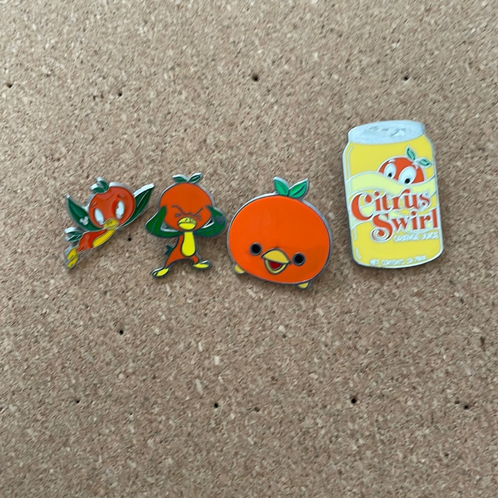 Miscellaneous Orange Bird Pins